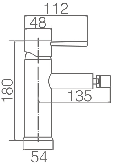 Medidas Grifo Bidet Milan