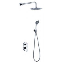 Imex Oslo Unterputz Duschset – Verchromte Armatur, 25 Cm Duschkopf, 3-Stufen-Griff, 1,5 M Schlauch, 6 Bar Druck