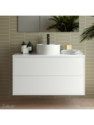 Mueble con lavabo Salgar Optimus 1000 redondo blanco