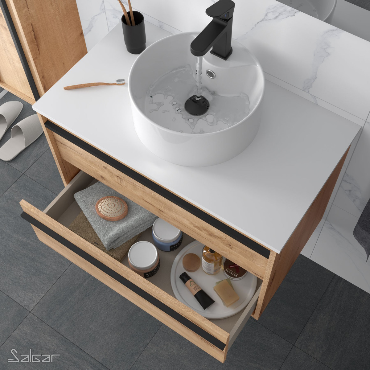 Mueble con lavabo